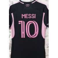 adidas Messi #10 Inter Miami CF 23/24 Away Jersey - Black, Men's Soccer